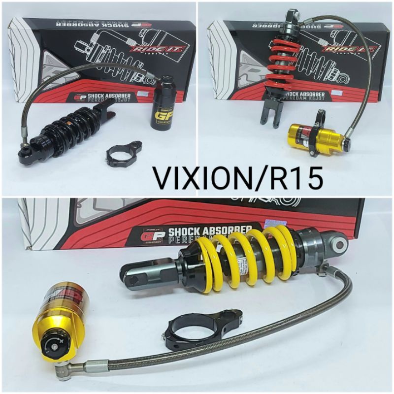 SHOK SHOK MONOSHOCK RIDE TABUNG PISAH VIXION GP GOLD SERIES/SHOCKBREKER R15 V2 MONOSHOCK R15 V3 CLIC