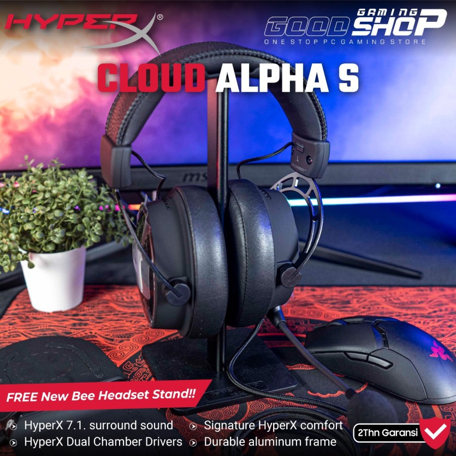 HyperX Cloud Alpha S Blackout - Gaming Headset