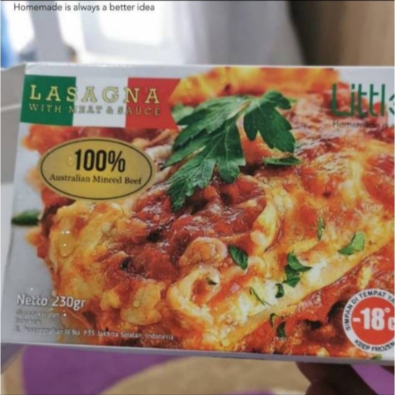 

Lasagna with Meat & Sauce Non MSG dan Pengawet Buatan / Little Itali
