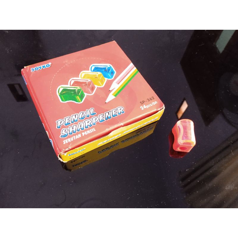 

Grosir Rautan Serutan Pensil Joyko Sharpener per Pack / Pak / Dus / Doz