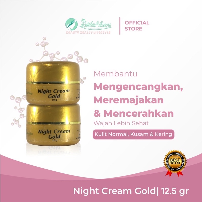 Keisha Almera Cream Malam GOLD