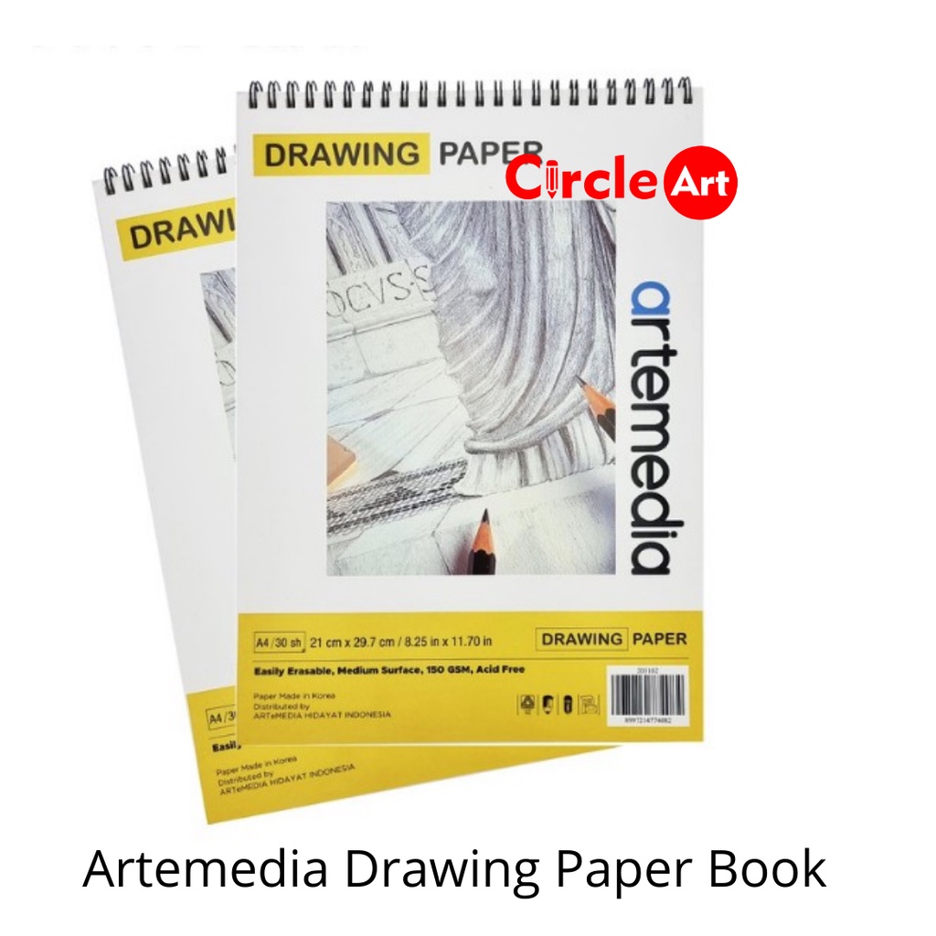 

Artemedia Drawing Paper Book A5 A4 A3 / Buku Sketsa