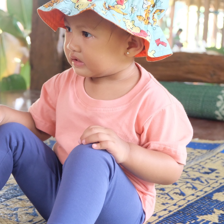 Kaos Polos Anak & Bayi Perempuan dan Laki Laki Dusty Peach