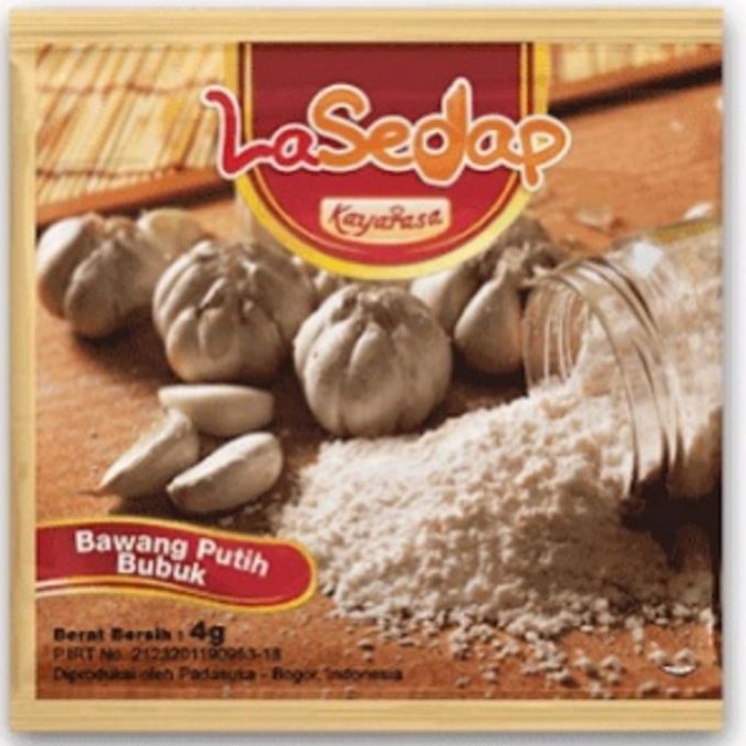 

bawang putih bubuk Lasedap || garlic powder 1 pcs ( 1 renceng 12 pcs )