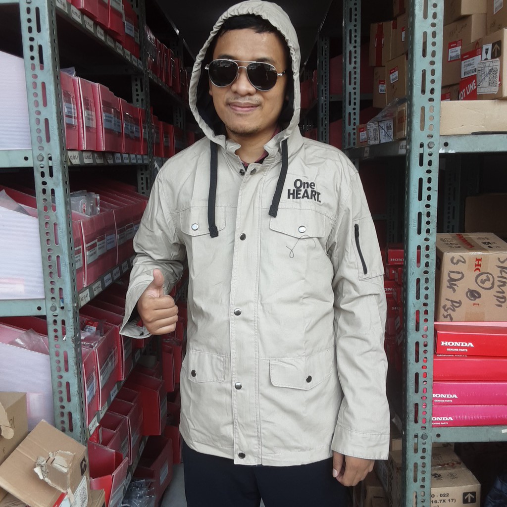 HONDA PARKA LATTE JACKET AHJK0201022 AHJK0301022 ORIGINAL ASLI AHM HONDA