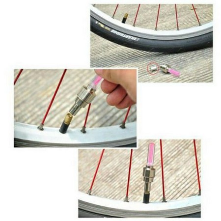 [Premium Store]1PCS Tutup Pentil Nyala Lampu / Pentil Roda Lampu Motor Sepeda Mobil / Gowes yuk-5