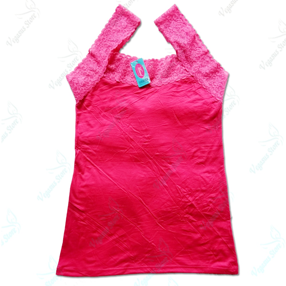 Tanktop Renda Mavel / Camisol Renda Mavel Super Soft Tanktop Wanita All Size Tangtop Tank Top Wanita Renda Polos Warna Kaos Dalam Wanita-Vegasus Store(COD)