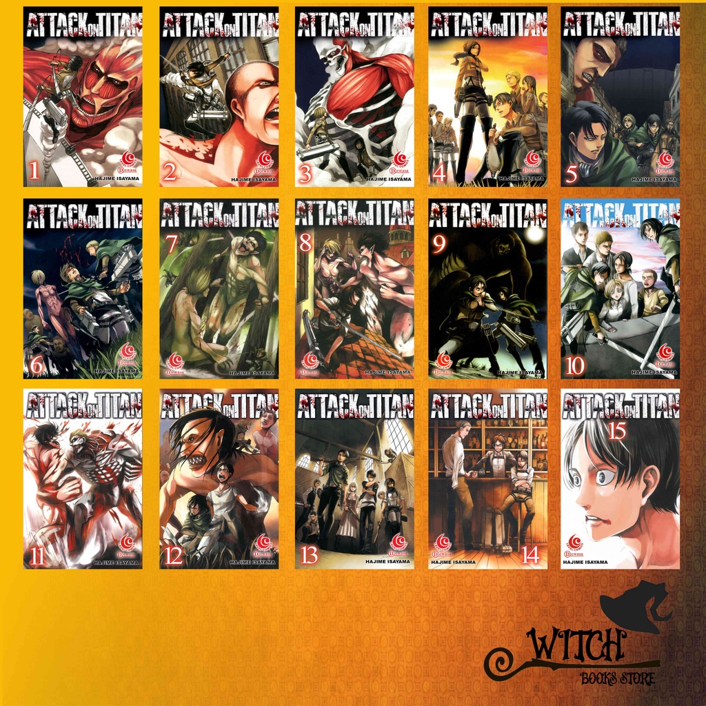 Komik Manga Attack On Titan (Set)