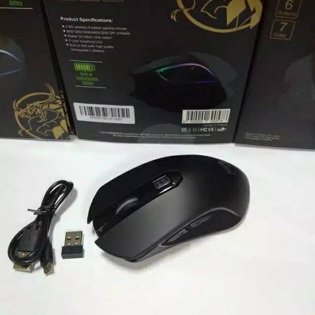 Imperion Mouse Gaming Wireless W505 Teleport RGB Rechargeable