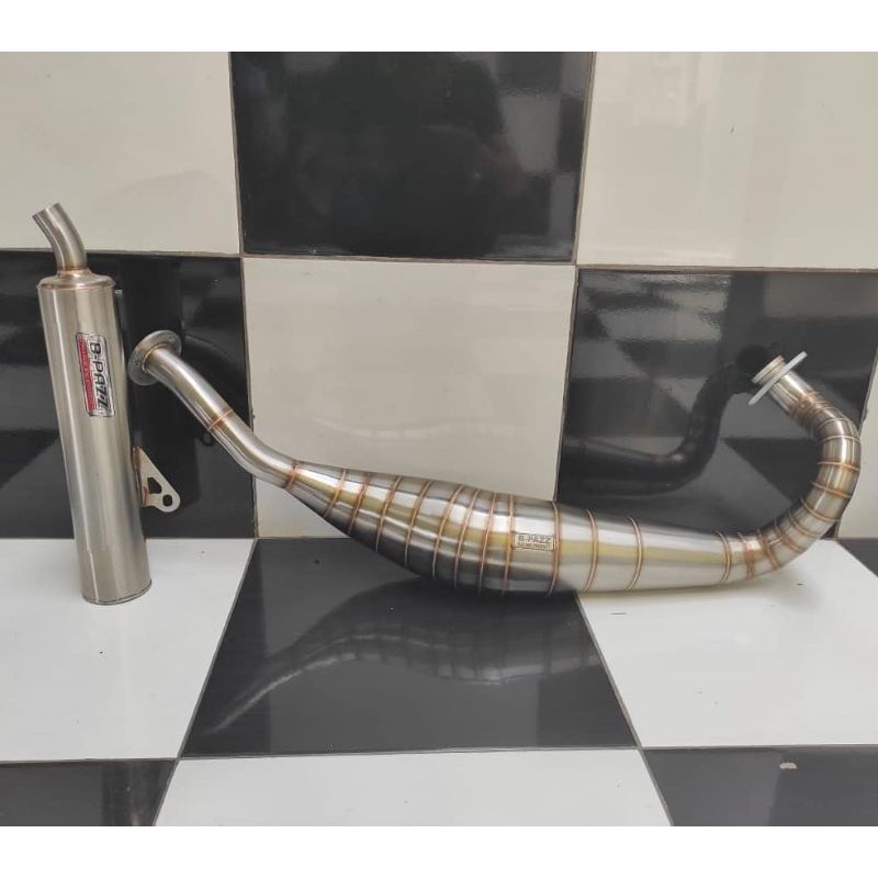 Knalpot BPAZZ Standar Racing Kawasaki Ninja RR Bahan Stainless Original B-PAZZ