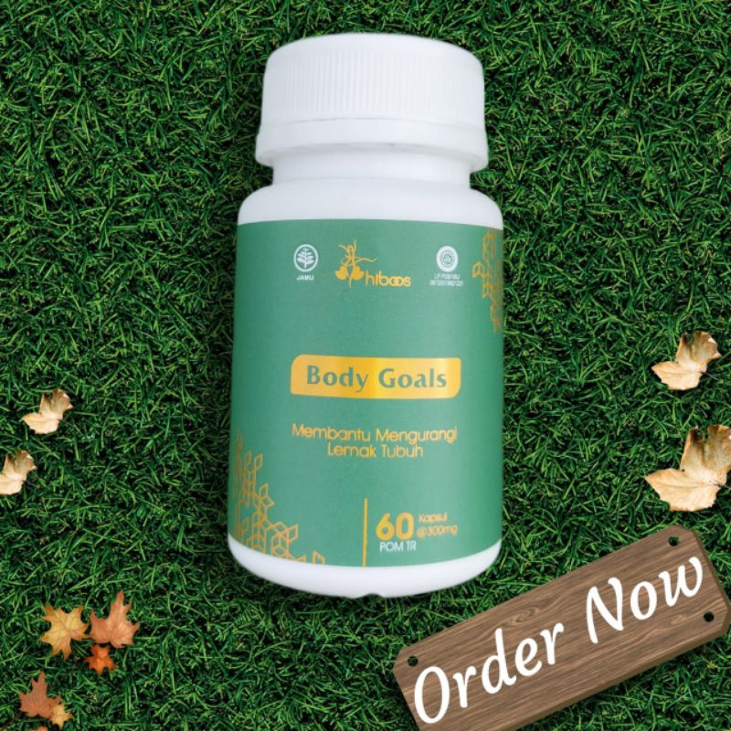 Hiboos Body Goals Kapsul Pelangsing Herbal 100% berstandar BPOM dan HALAL