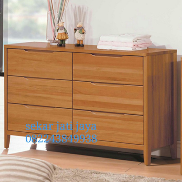 Bupet Tv kabinet Meja Jati Jepra  Lemari pajangan Laci Minimalis