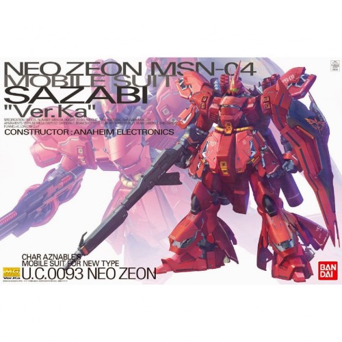 BANDAI Plamo MG Neo Zeon MSN-04 Mobile Suit Sazabi Ver. Ka