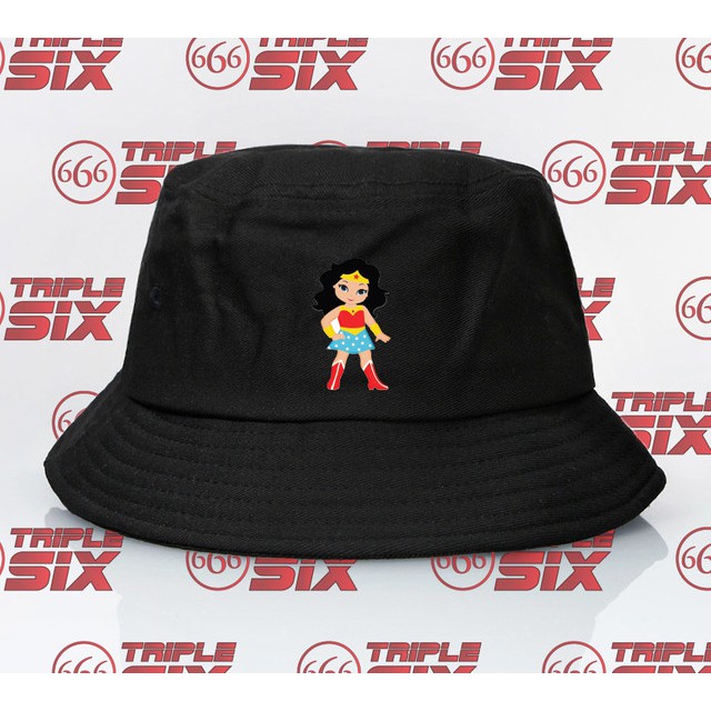 Topi Bucket Wonder Woman Chibi