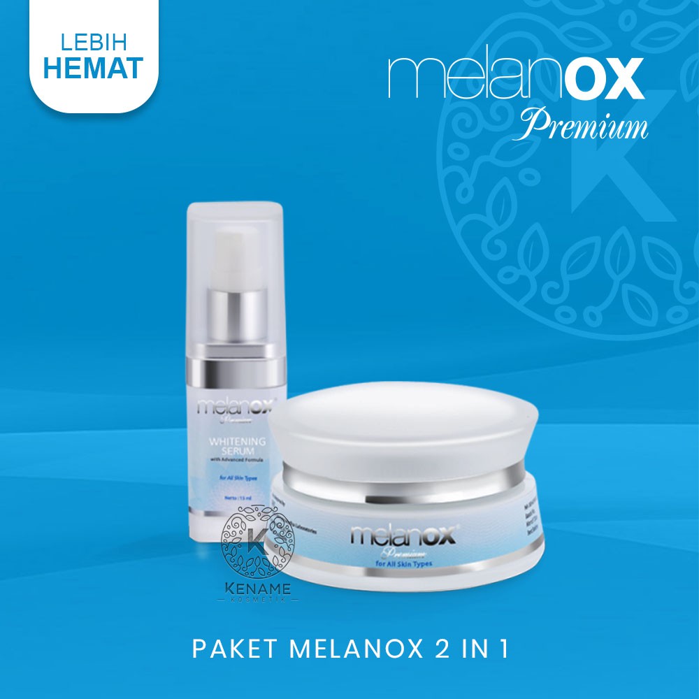 Paket Melanox Premium Siang dan Malam 2 Pcs - Mencerahkan - Melembabkan -Memutihkan Flek Hitam Wajah