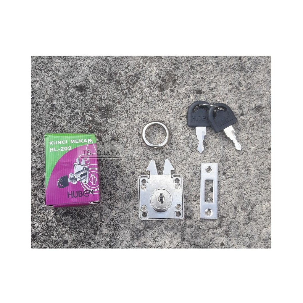 KUNCI MEKAR / KUNCI PINTU LEMARI SLIDING DOOR HUBEN