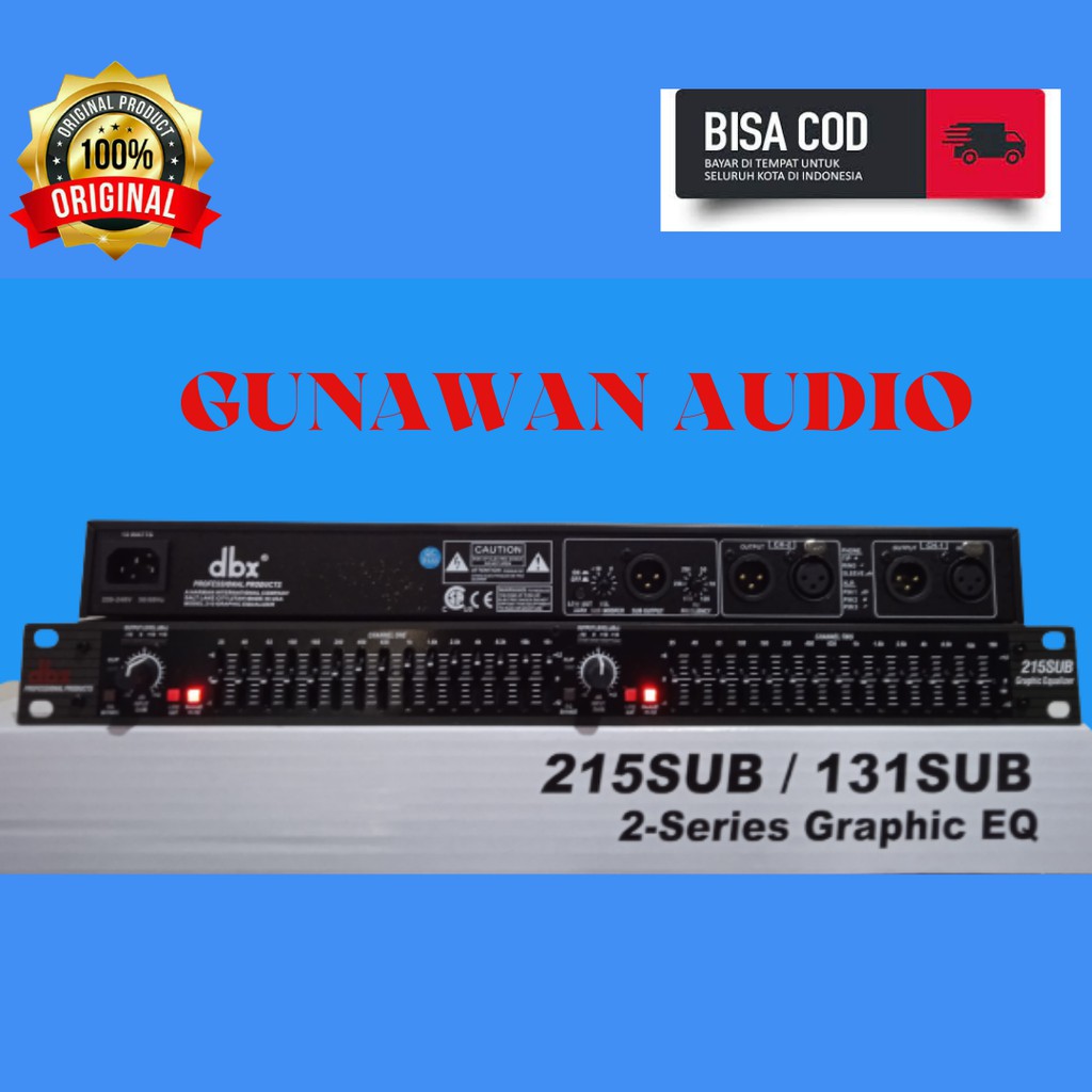 equalizer murah berkualitas, equalizer DBX 215SUB