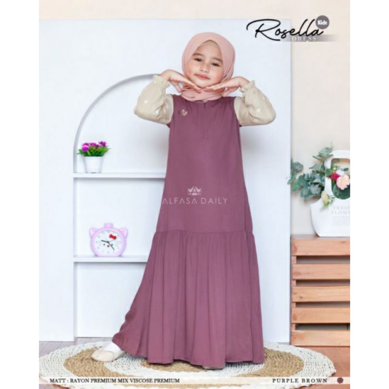 Rosella dress kids by Alfasa daily