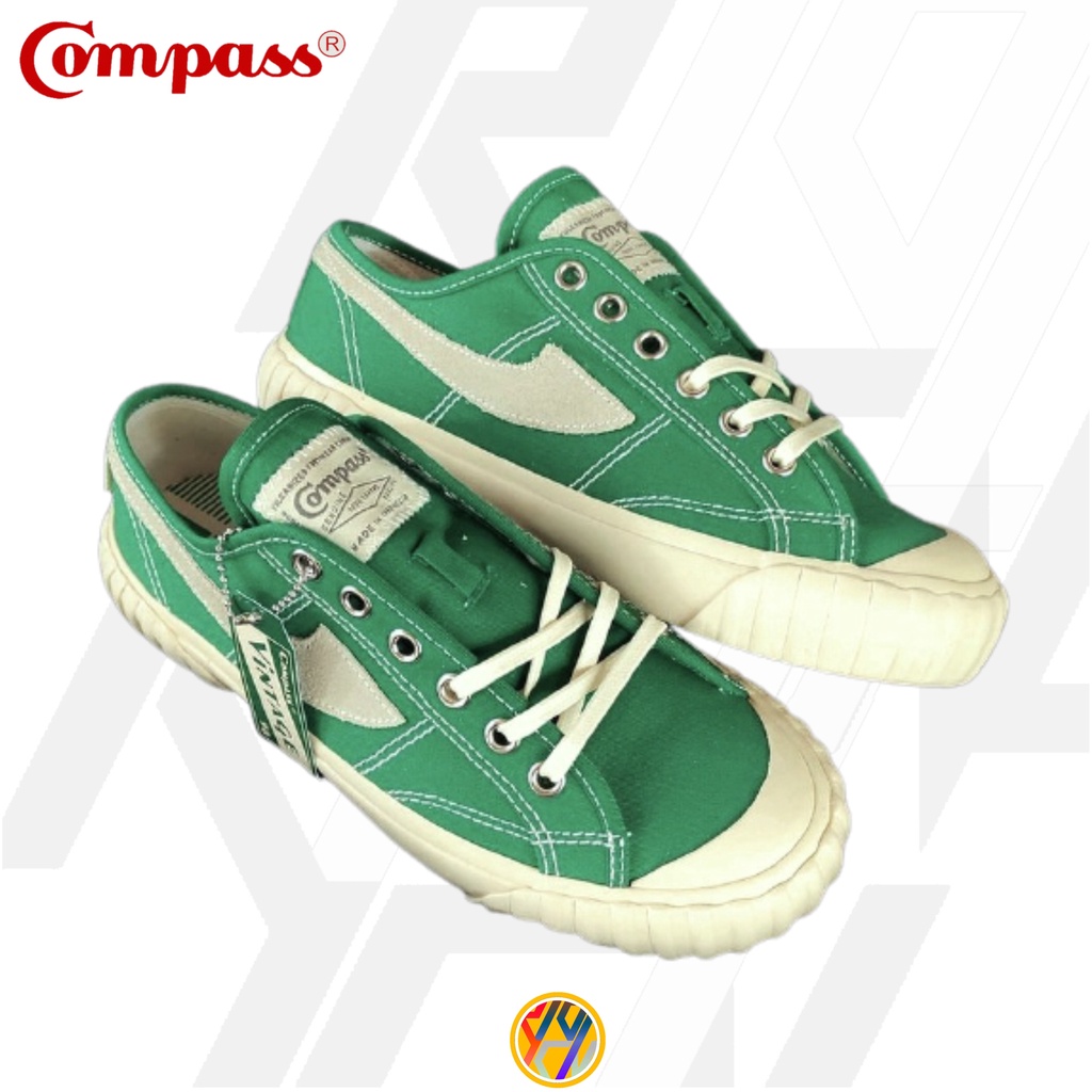 SEPATU COMPASS VINTAGE 98 LOW GREEN
