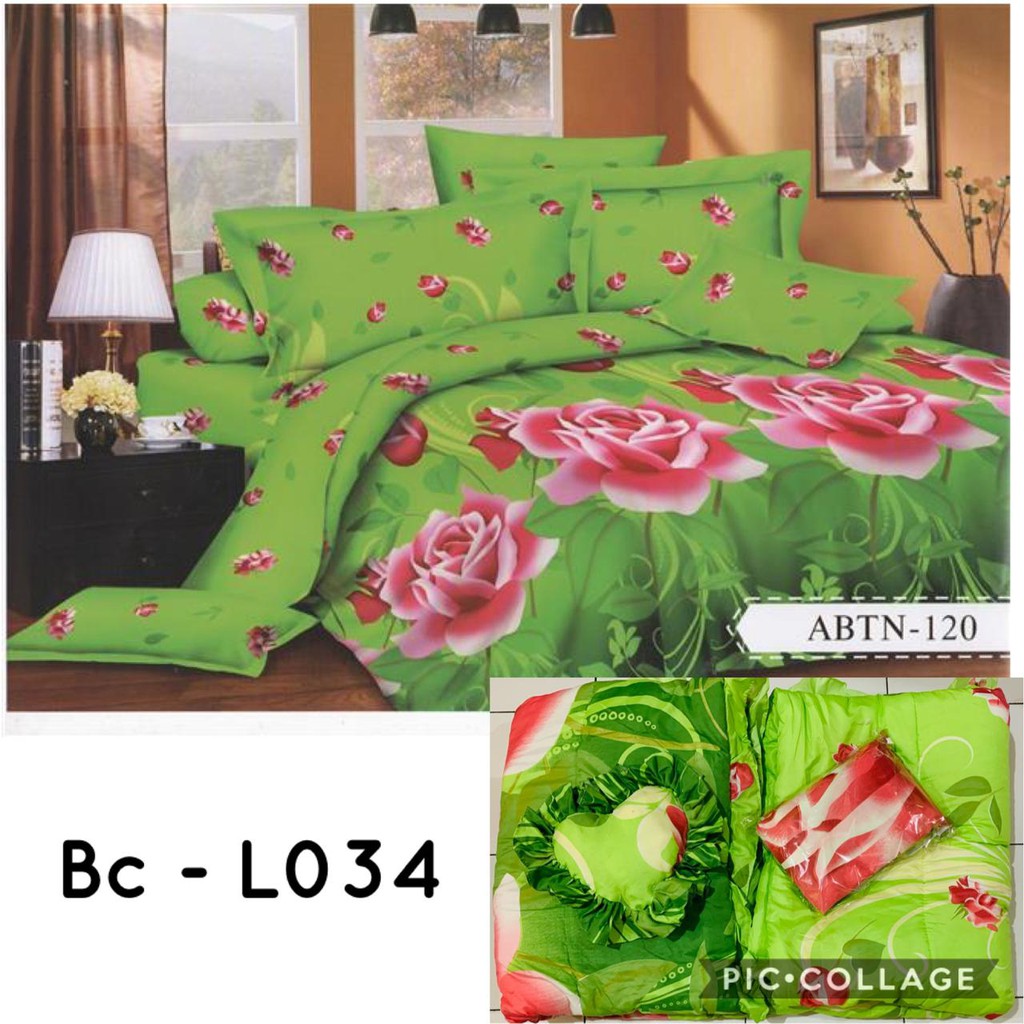 PROMO Natasha Bed Cover set + sprei King Ukuran 180x200