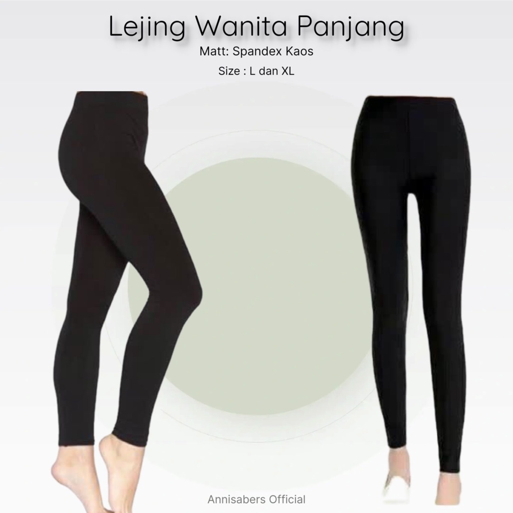 Lejing wanita bahan kaos