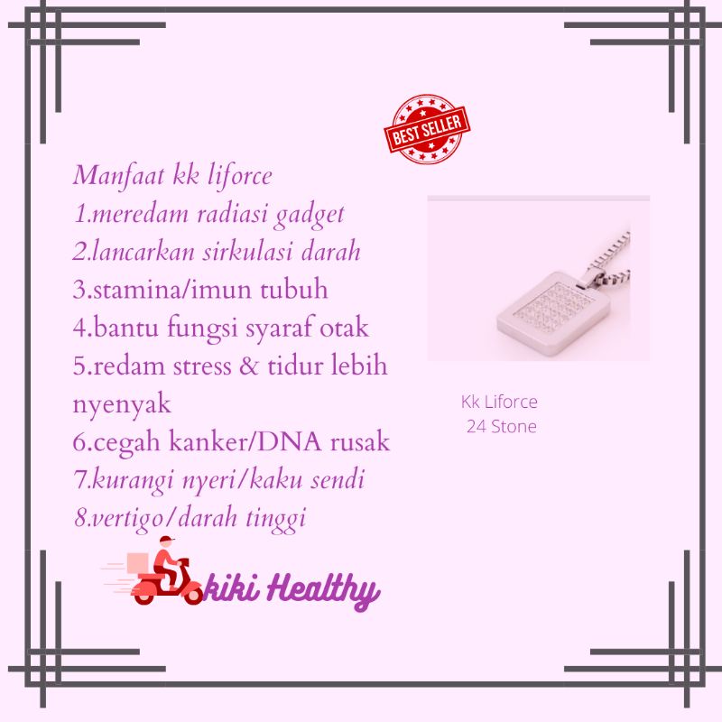 kk Liforce 24 Stone kk Liforce kk Liforce leslar kk Liforce kalung kesehatan kk Liforce kalung para 