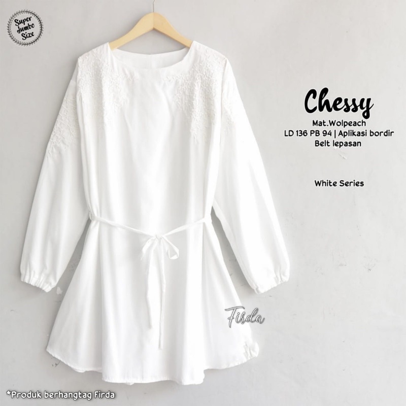 Chessy Tunik wanita jumbo ld 135 big size terbaru. Tunic remaja kekinian halus adem Firda