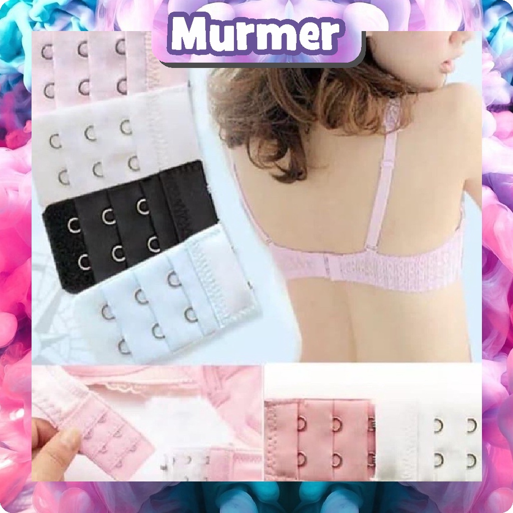 MurmerOfficial R505 R677 Sambungan Pengait Bra  Penyambung Kait Bra 2 KAIT Bra Extension Kait BH Tambahan Ibu Hamil Pengait BH