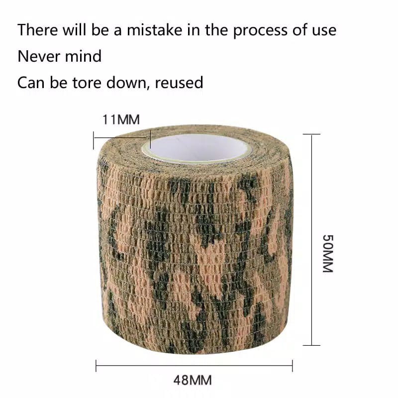 

Camo Tape / Lakban Kamuflase / Lakban Camo / Lakban Kain - Hijau