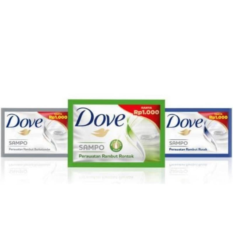 Jual Dove Shampoo 9 ml (1 pcs) Indonesia