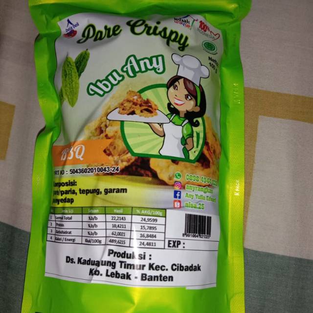 

Kripik crispy pare khas Lebak Des.Kadu agung timur ada 5 varian rasa stok ready