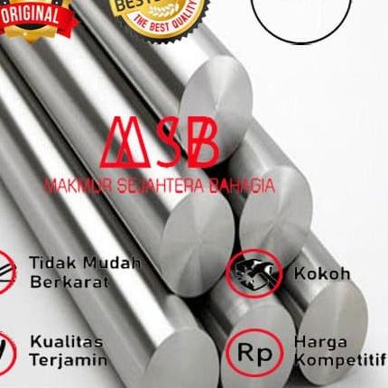 ♤ STAINLESS AS 10 MM SUS 304 - AS MONEL - AS BULAT - ROUND BAR AS SHAFT ←