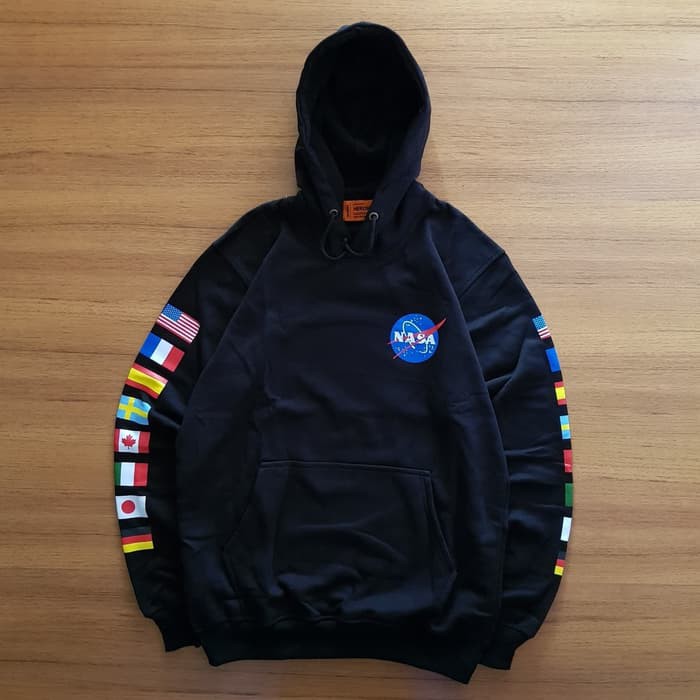 nasa world flag hoodie