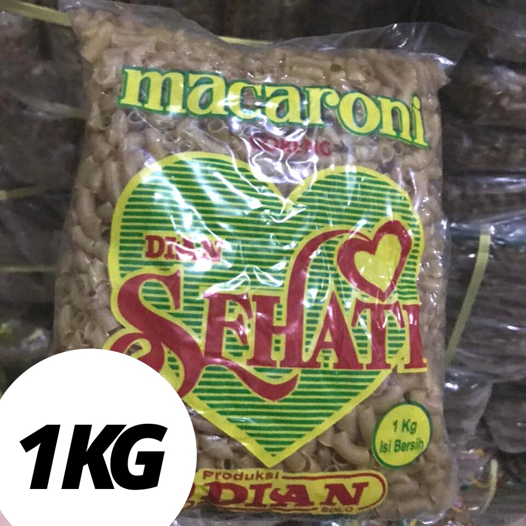 

MAKRONI MEKAR MURAH / MAKRONI MURAH / MAKARONI MENTAH / MAKARONI MEKAR COKLAT SEHATI DIAN 1 KG