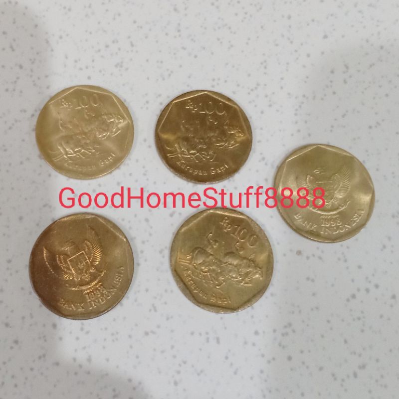 UANG KOIN 100 GOLD KUNO COIN JADUL INDONESIA