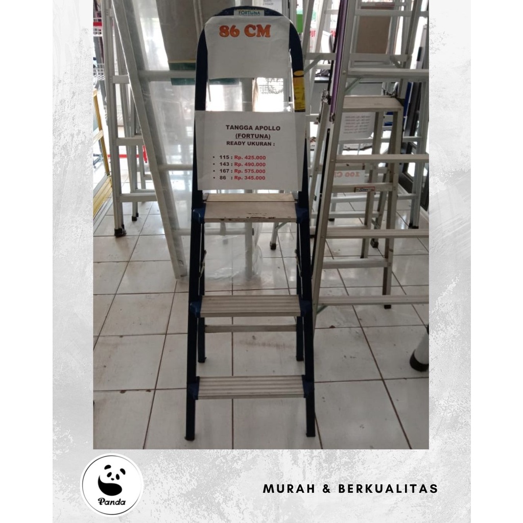 Merk Apolo / Fortuna Tangga Lipat Aluminium