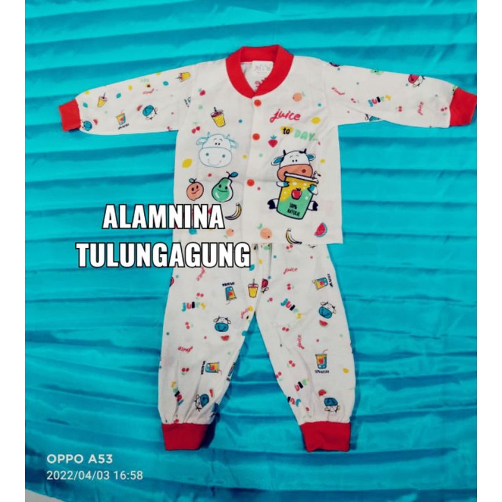 setelan panjang setelan piyama baju tidur anak