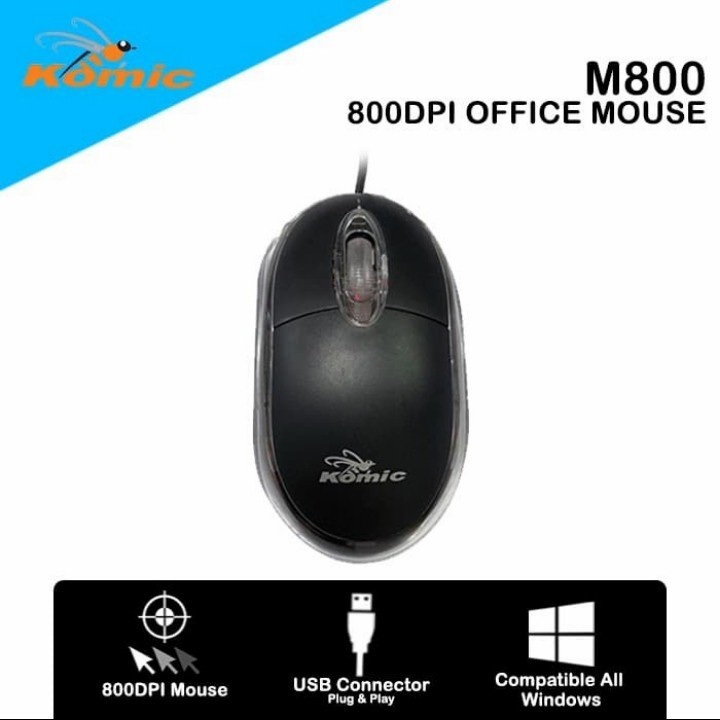 Mouse kabel/mouse komik kabel m800 / mouse wired komik