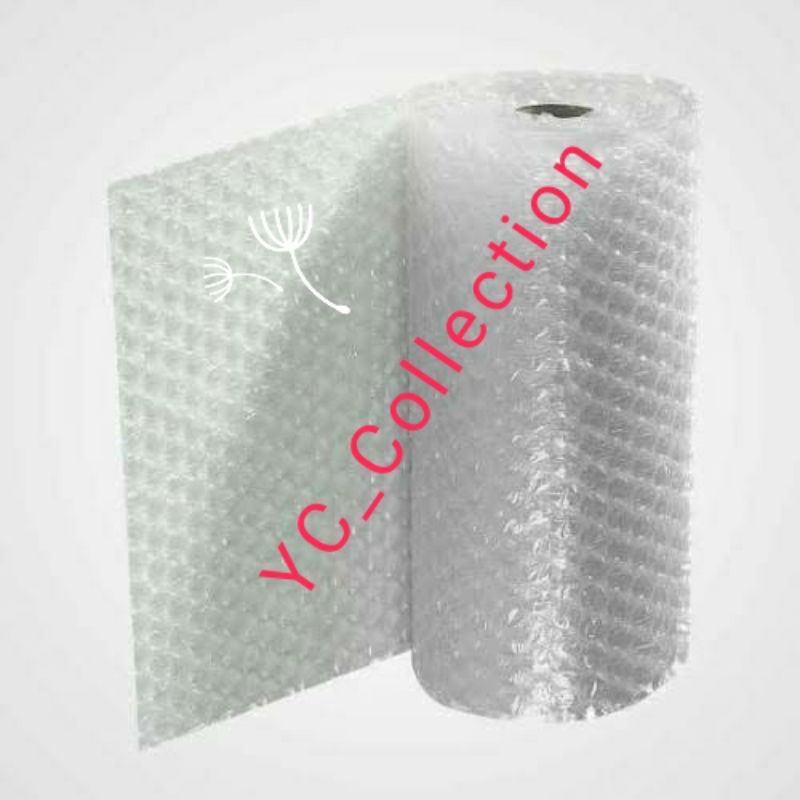 Tambahan packing bubble warp untuk produk yang rawan pecah, bocor, cairan, dll