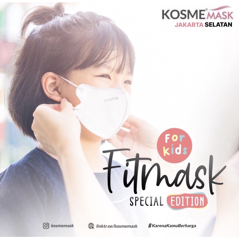 1 PCS FITMASK KIDS KOSMEMASK SPECIAL EDITION STOPPER - KOSME MASK (Ecer/Retail/Satuan)