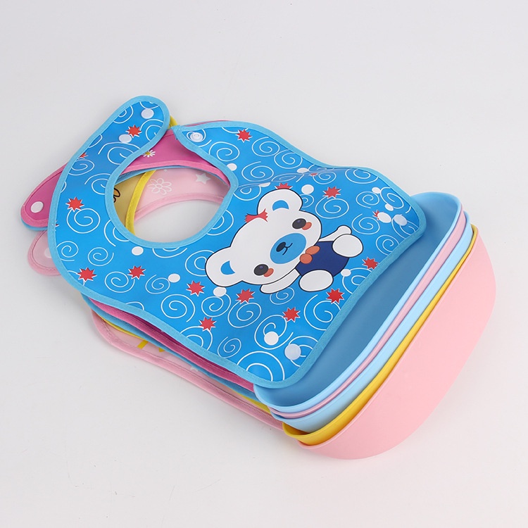 Celemek bayi anti air water proof slabber baby bib silikon silicone