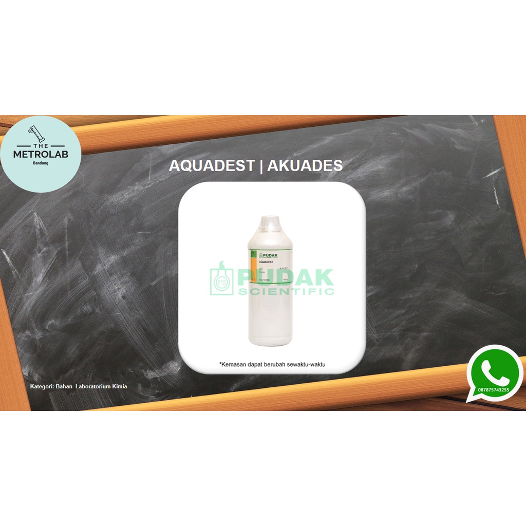 Akuades | Aquadest | H2O | Air Murni 500 ml/botol