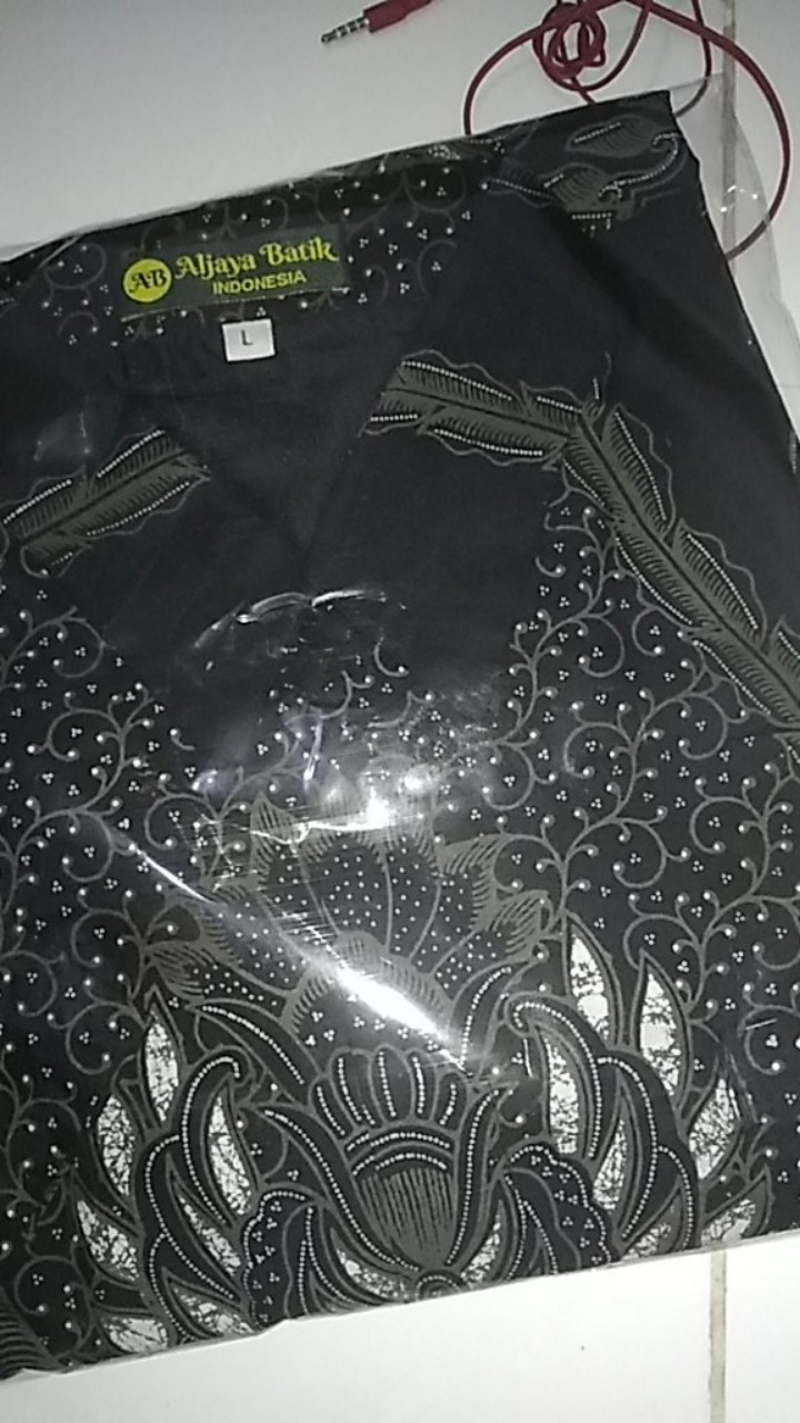 Promo Kemeja Batik Pria Lengan Panjang M L Xl Xxl Furing Natawilangan Peksi Klasik Hitam