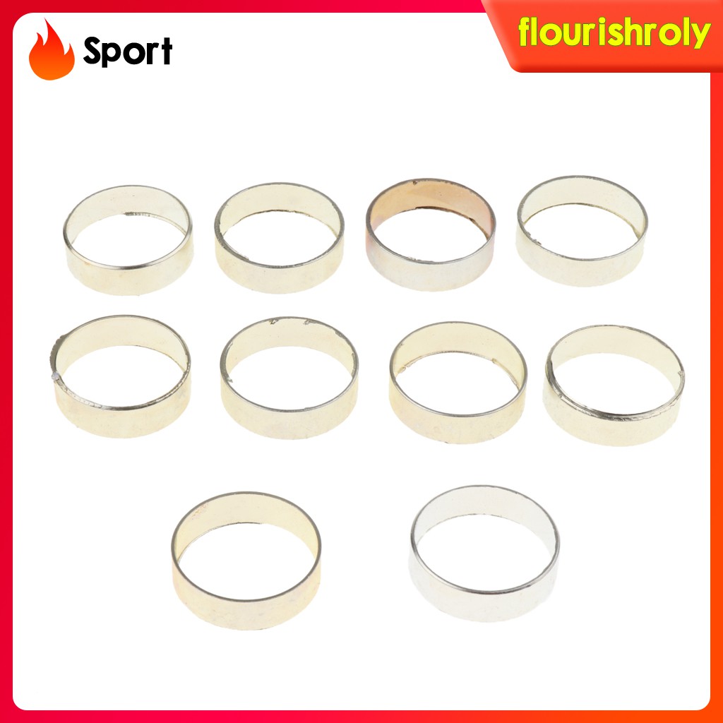 (Rolysport) 10pcs Ring Shaft Tongkat Jalan Warna Silver / Gold 20mm 22mm