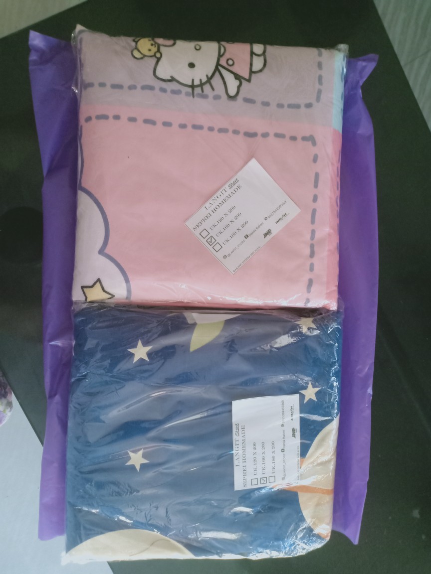 Sprei Homemade Motif Animal Blue