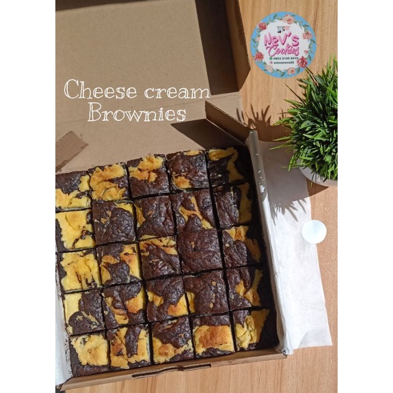 

Cheese Cream Brownies