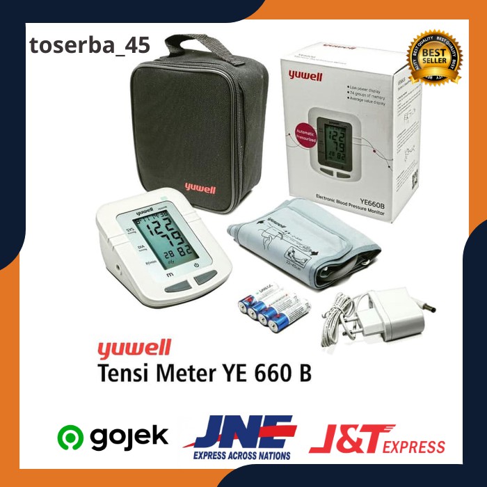 Tensimeter Digital Yuwell Lengan YE660B Alat Cek Tes Tensi Darah Digital Manual Murah Original MB109