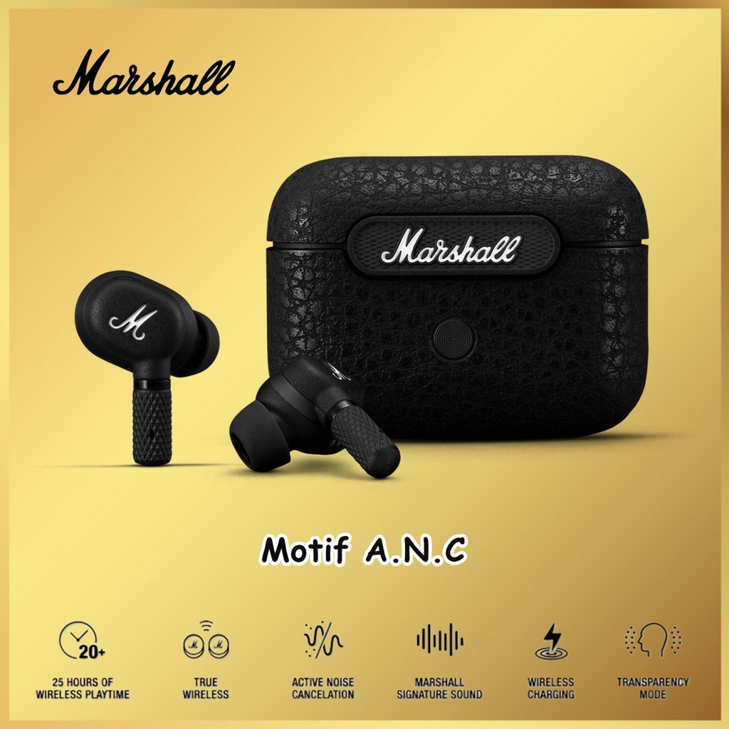 Marshall Motif ANC True Wireless Headphones Headset TWS Marshall