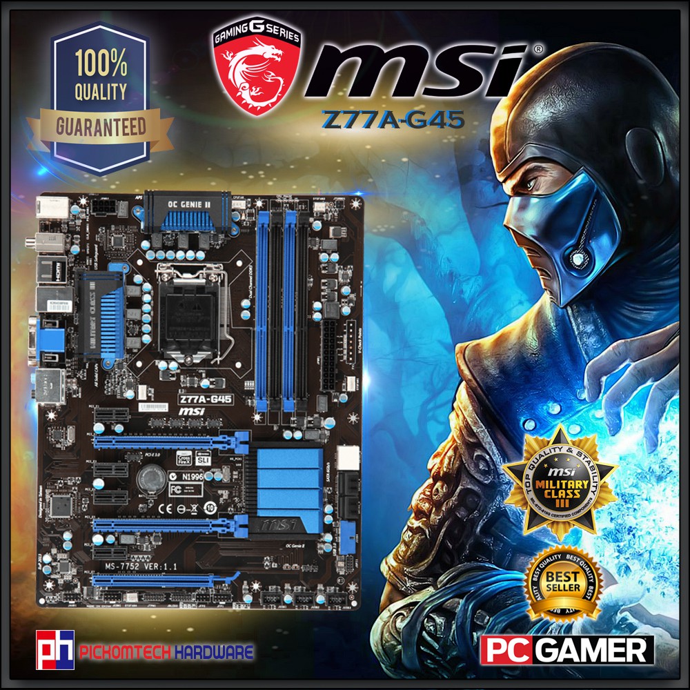 MSI Z77A-G45 LGA 1155 Intel