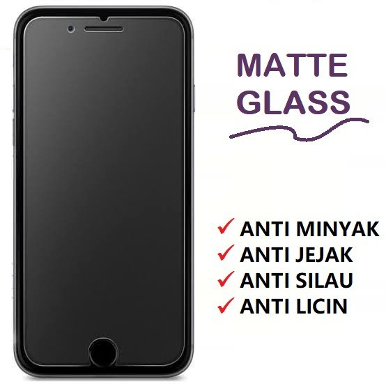 ANTI Glare Minyak Jejak Silau Dove 8 Matte Glass Gores XN2